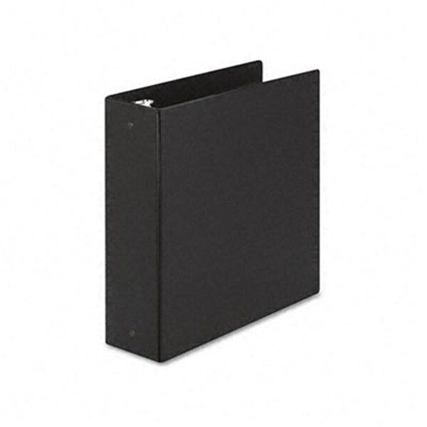 The Workstation Economy Round Ring Reference Binder- 3" Capacity- Black TH187171 - main